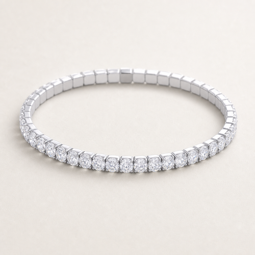 Clasp-Free 4mm Stretch Waterproof Tennis Bracelet