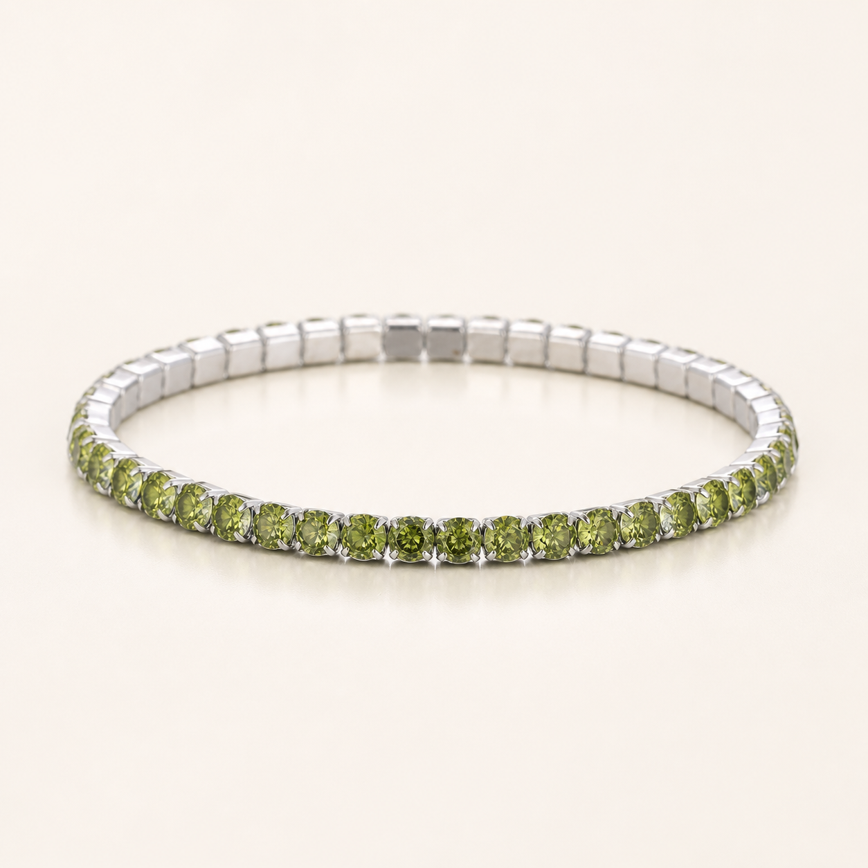 Clasp-Free 4mm Stretch Waterproof Tennis Bracelet